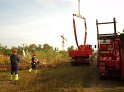 LKW faehrt in den Rhein Langel Hitdorf Faehre P314